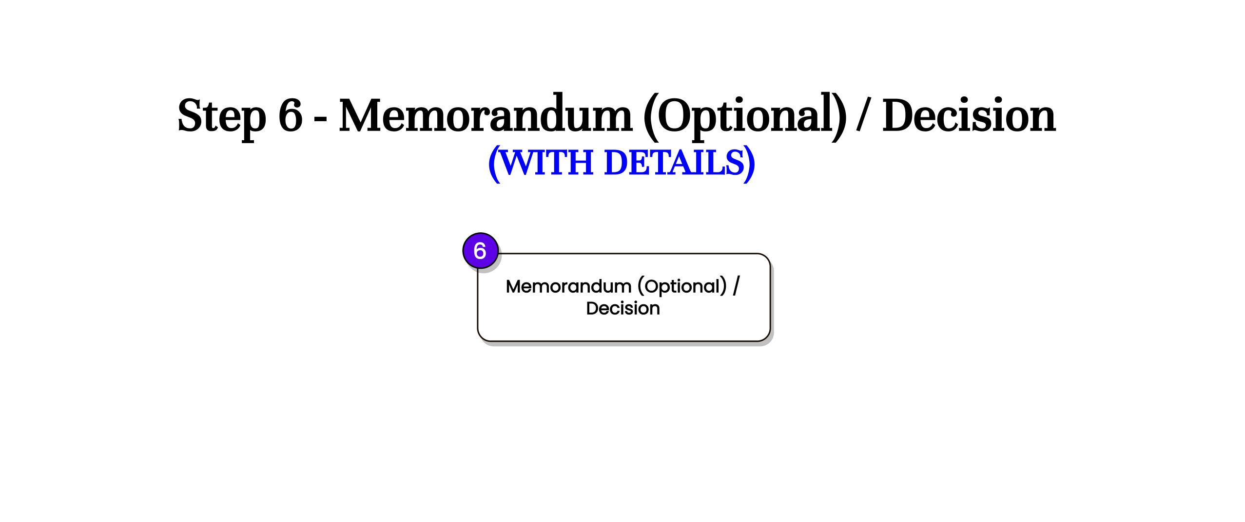 Step 6 - Memorandum (Optional) / Decision - Lepiten & Bojos Law Offices